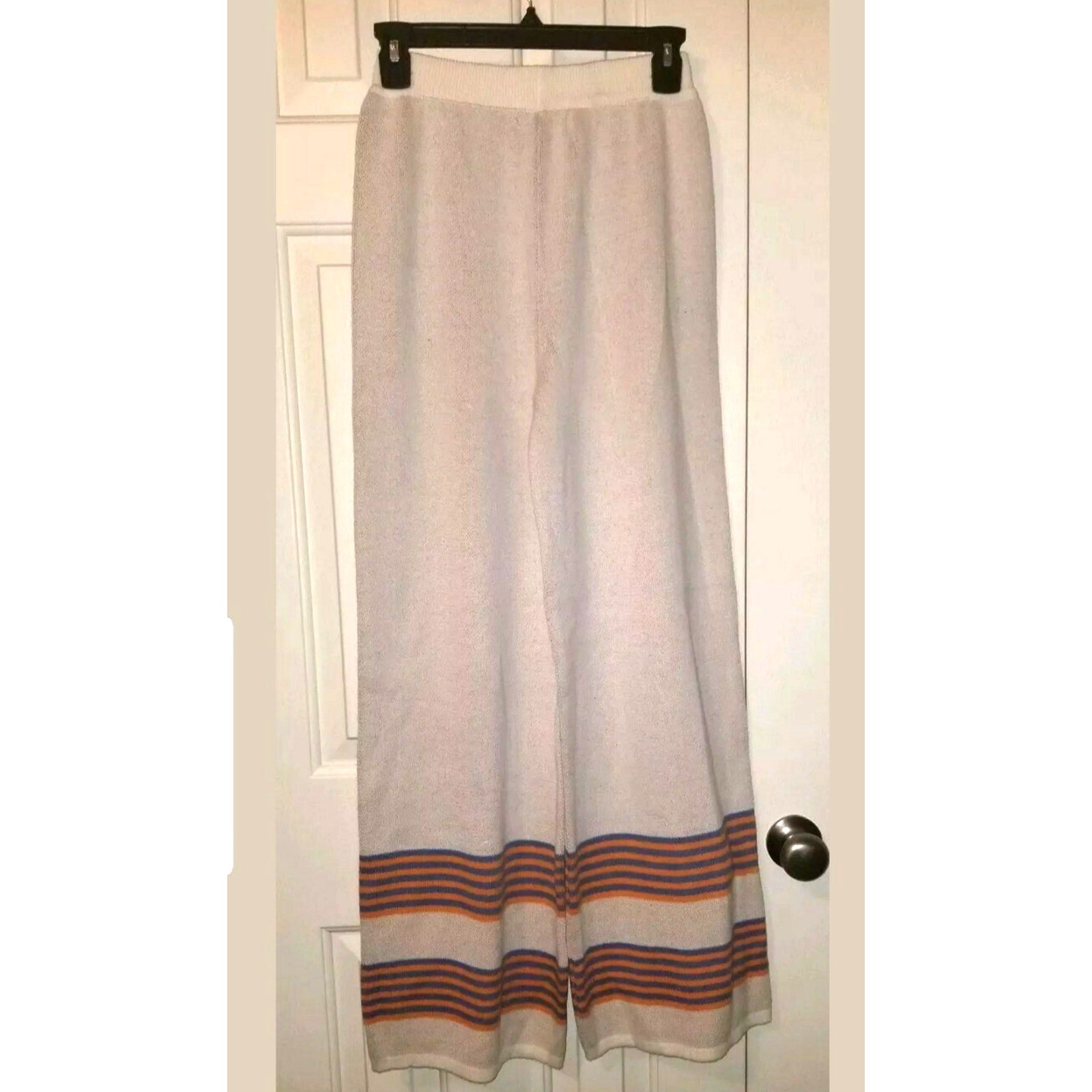NEW Anthropologie $180 Hvar Striped Wide-Leg Knit Pants By Azulu Size 4