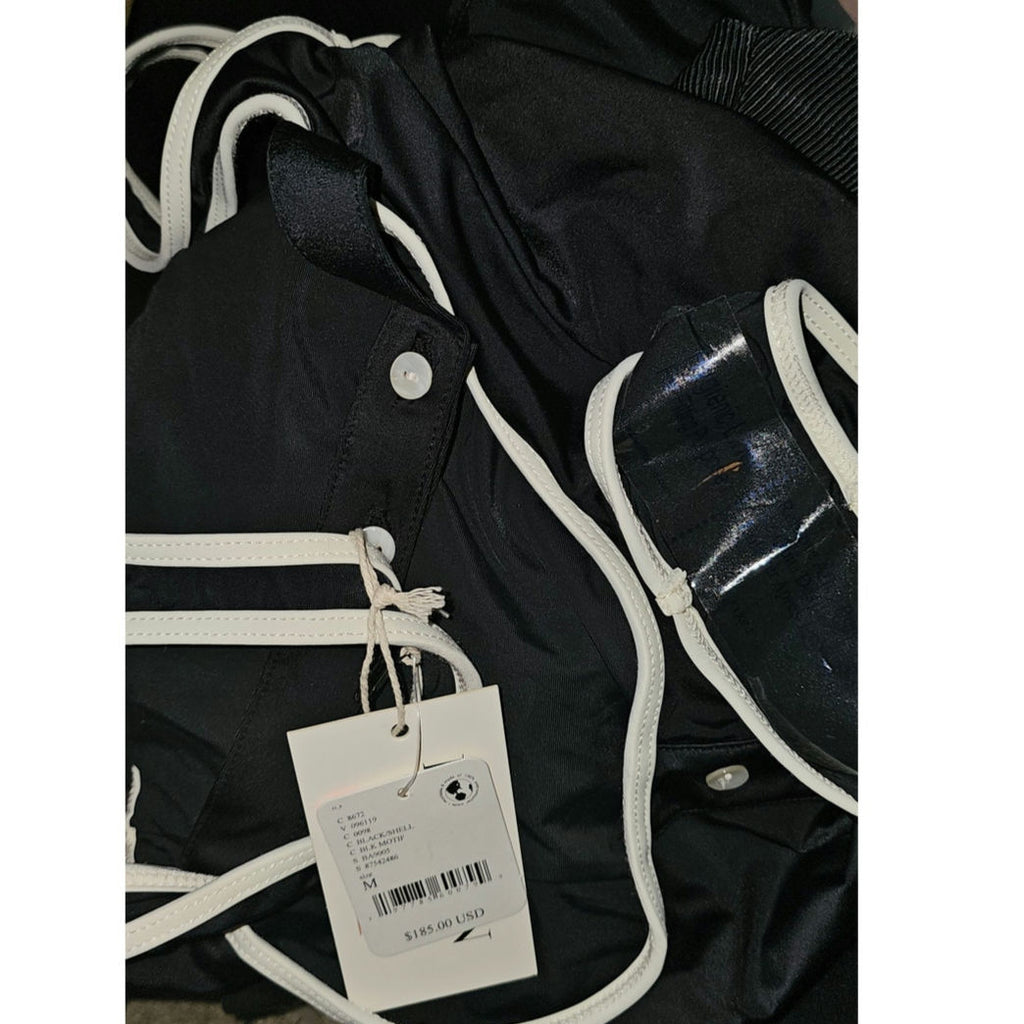 Free People x BABEN Doheny One Piece Button Swimsuit $185 MEDIUM B&W