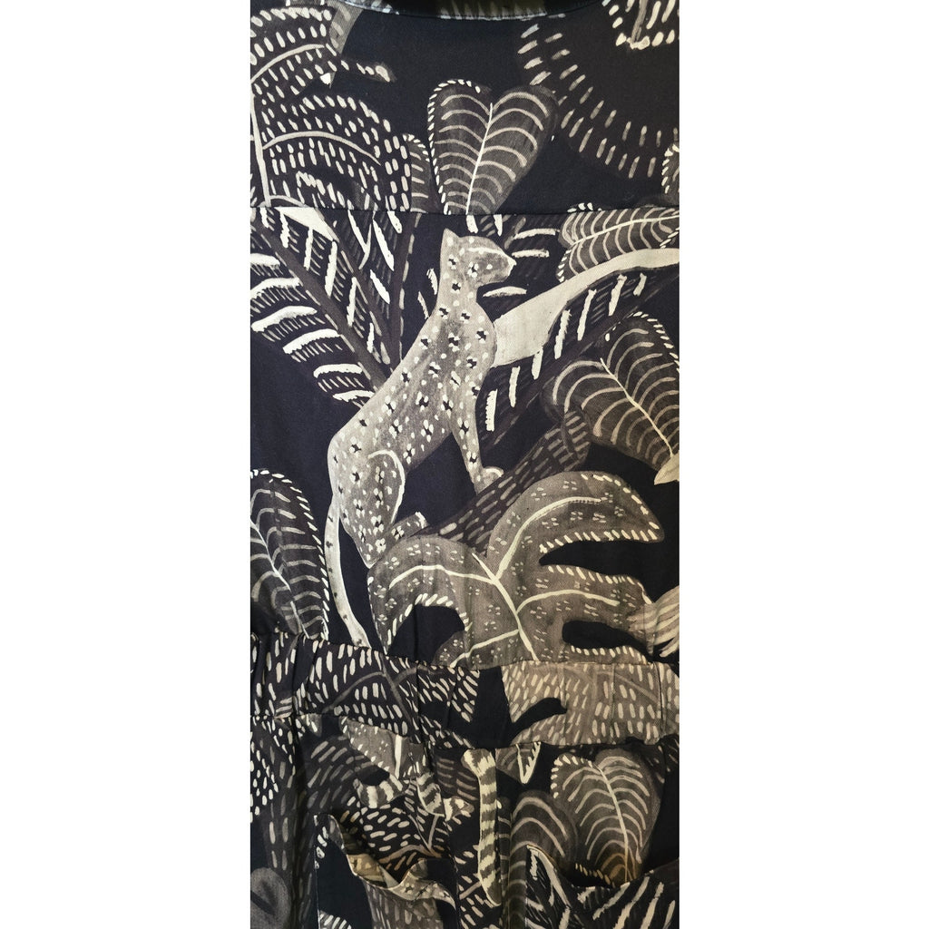 FARM for ANTHROPOLOGIE Tropical Print Jumpsuit Coverall ELASTIC WAIST Small FARM Rio