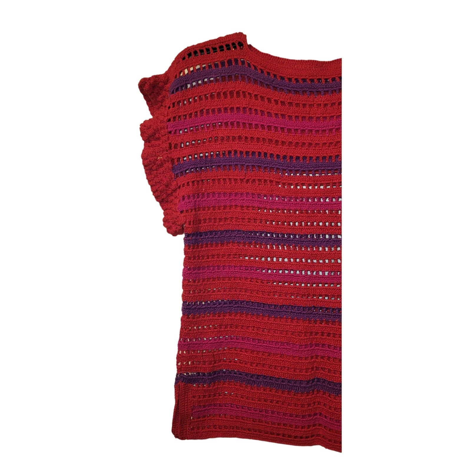 New Catarina Mina crochet Top ONESIZE Red/Purple