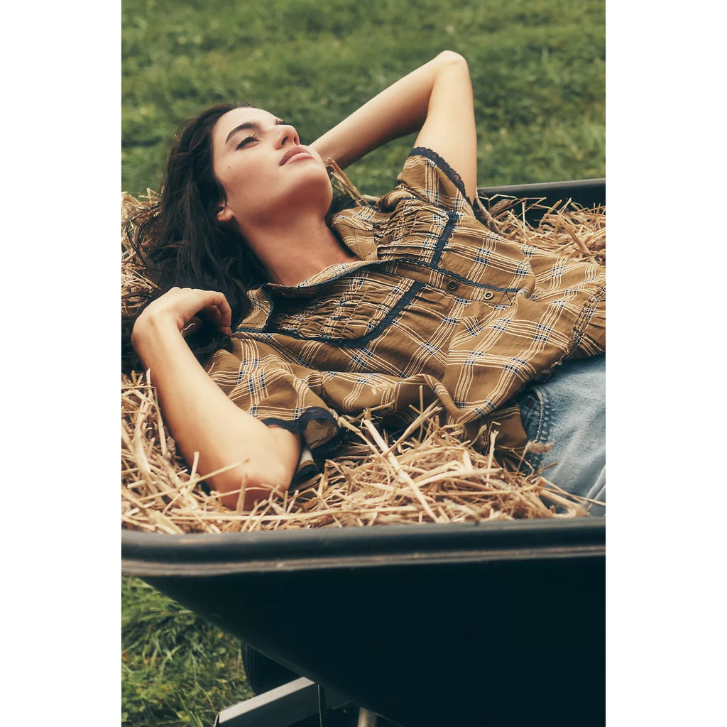 Anthropologie Pilcro Short-Sleeve Tunic Shirt Dress