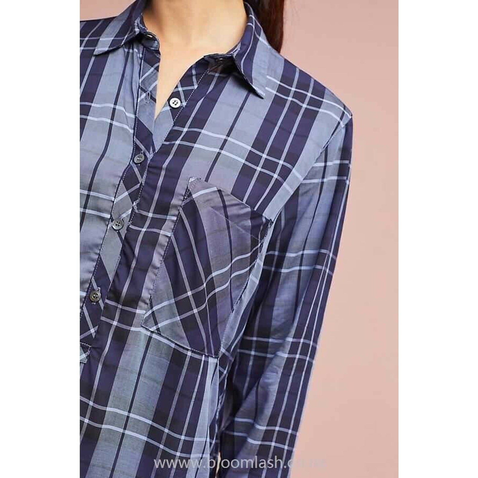 Anthropologie Arnelis Button Down Maxi Shirt