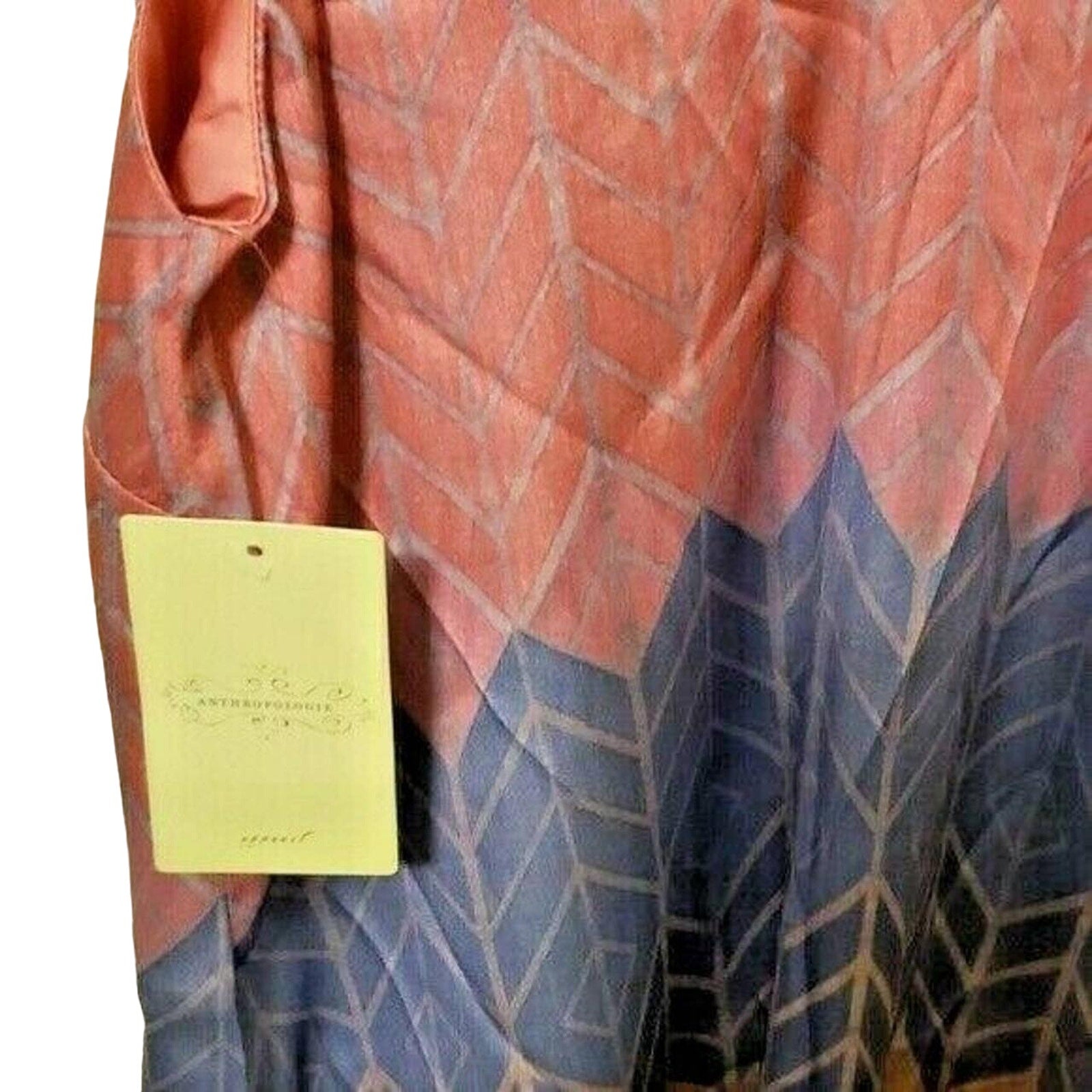 Anthropologie Morgan Carper Chevron Stripe Slip Dress Size Medium Anthropologie