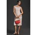Anthropologie The Colette Button Midi Dress $168 X-SMALL Ivory Patch Pockets