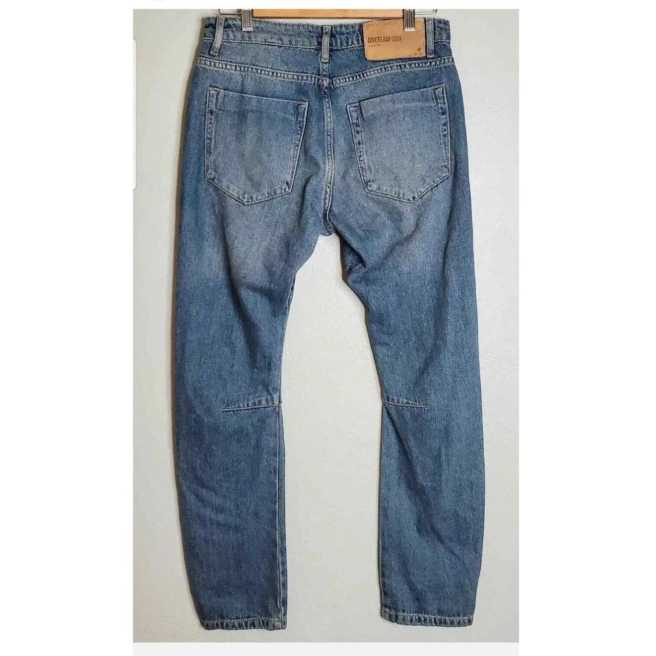 One Teaspoon Saints Distressed Jeans Size 25 Baggy Boyfriend Frayed Holes Loose