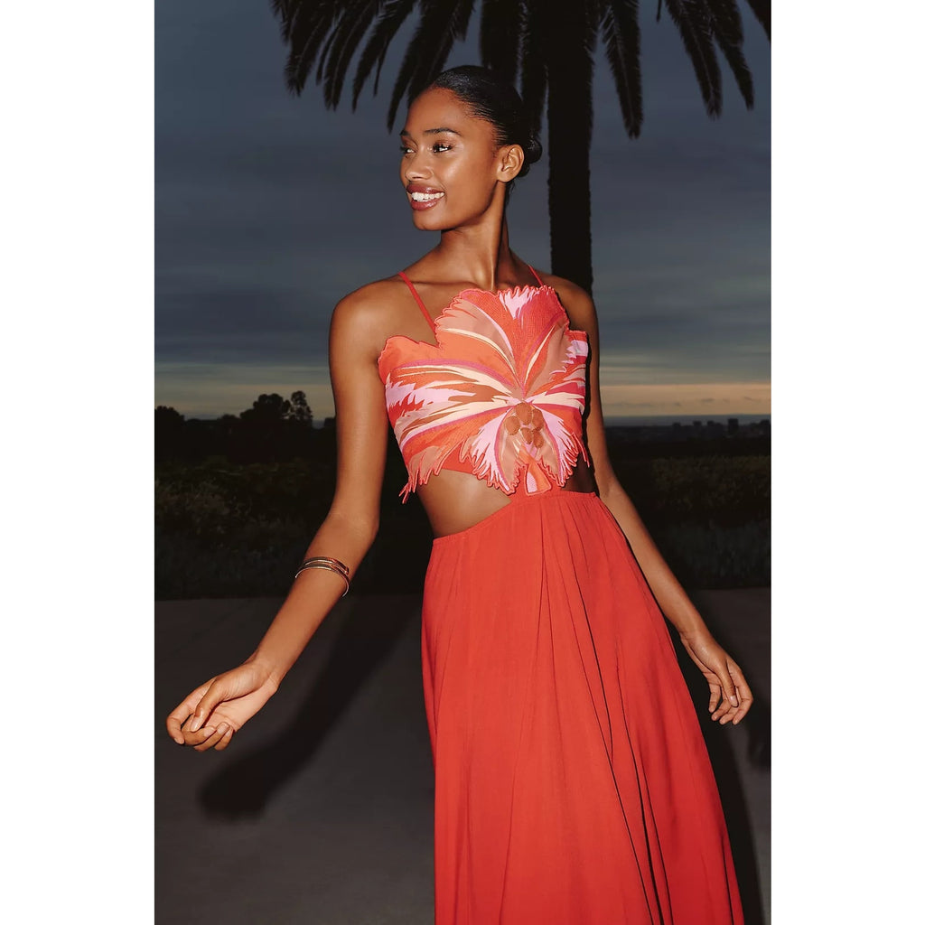 Anthropologie Maaji Boho Sunrise Owen Midi Dress