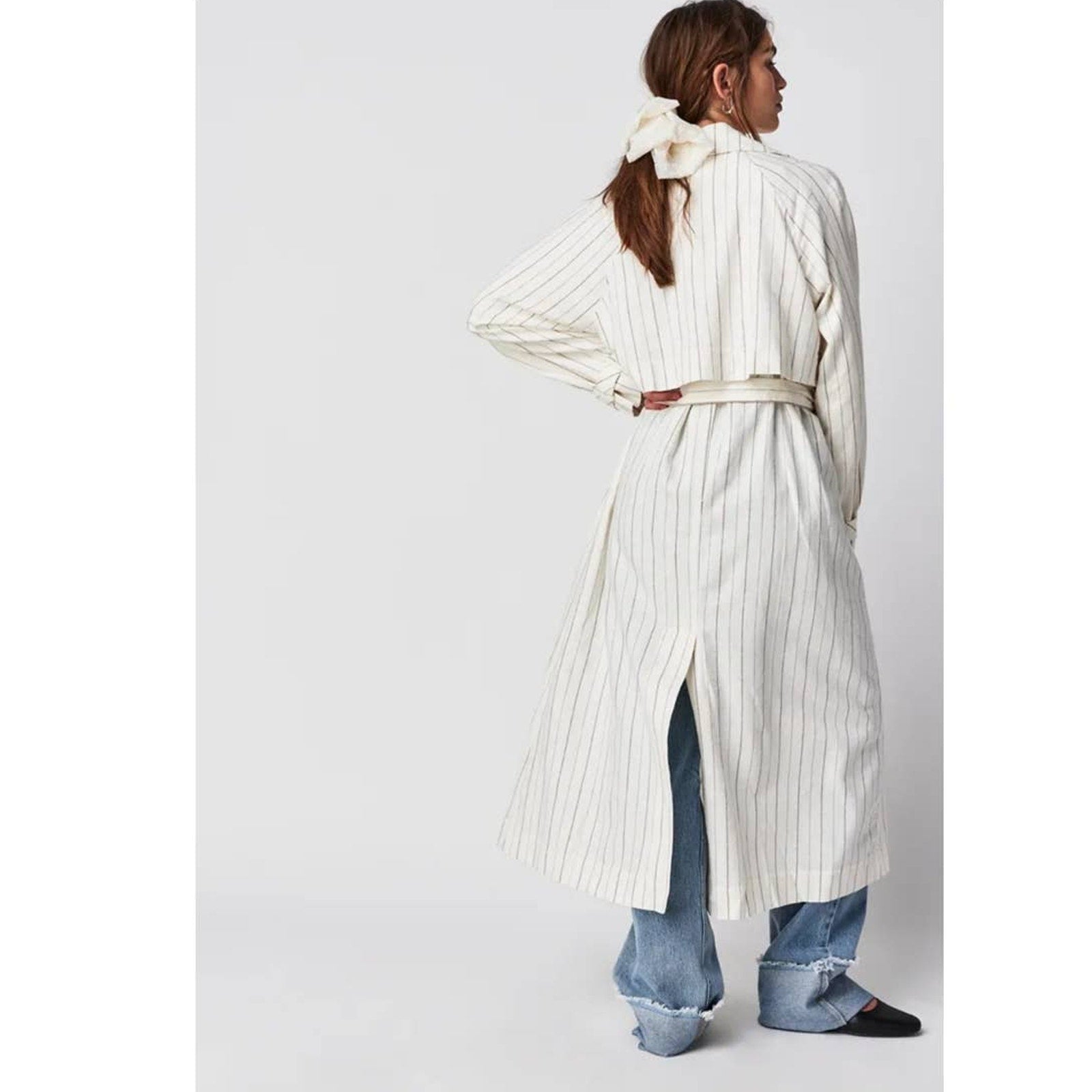 New Free People Melia Mac Coat WTF $228 Ivory MEDIUM Oversized by We The Free