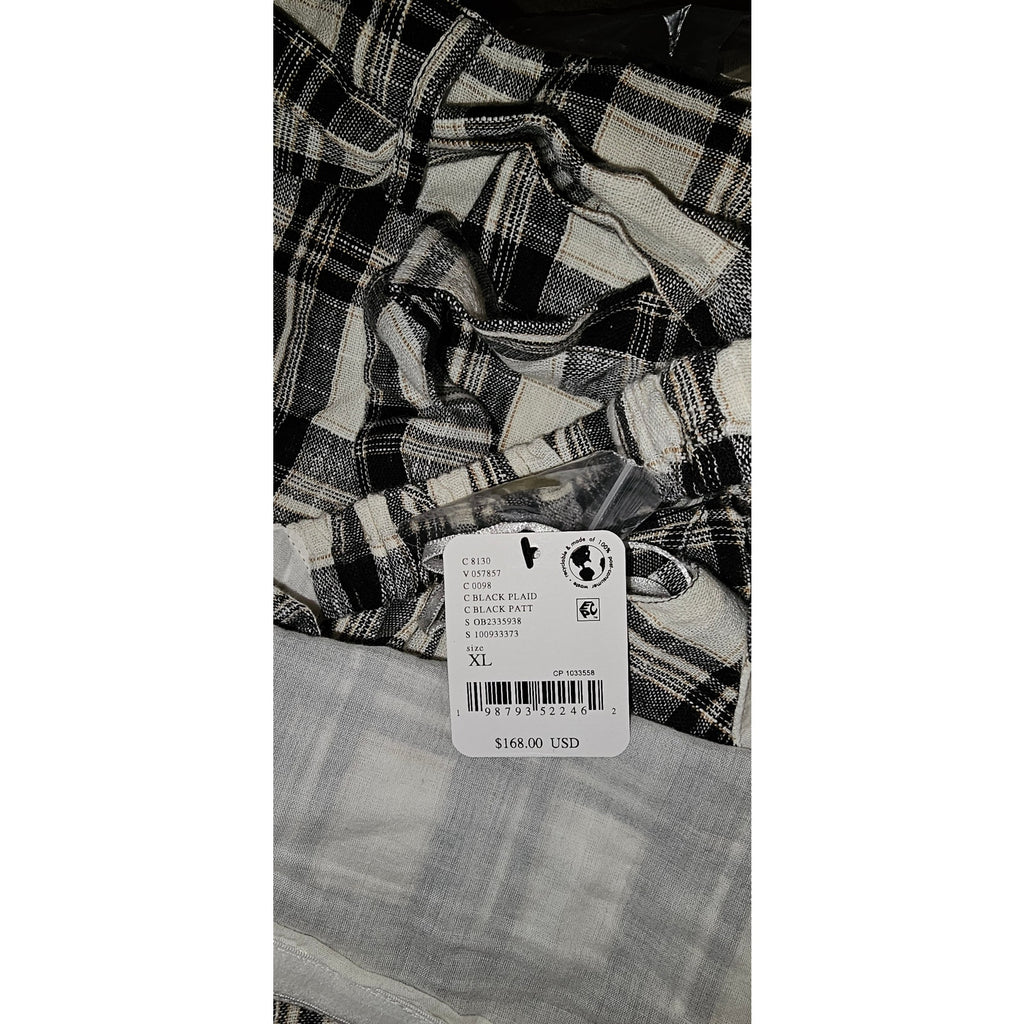 FREE PEOPLE After You Set MAXI SKIRT + TOP X-LARGE Black & White Free People