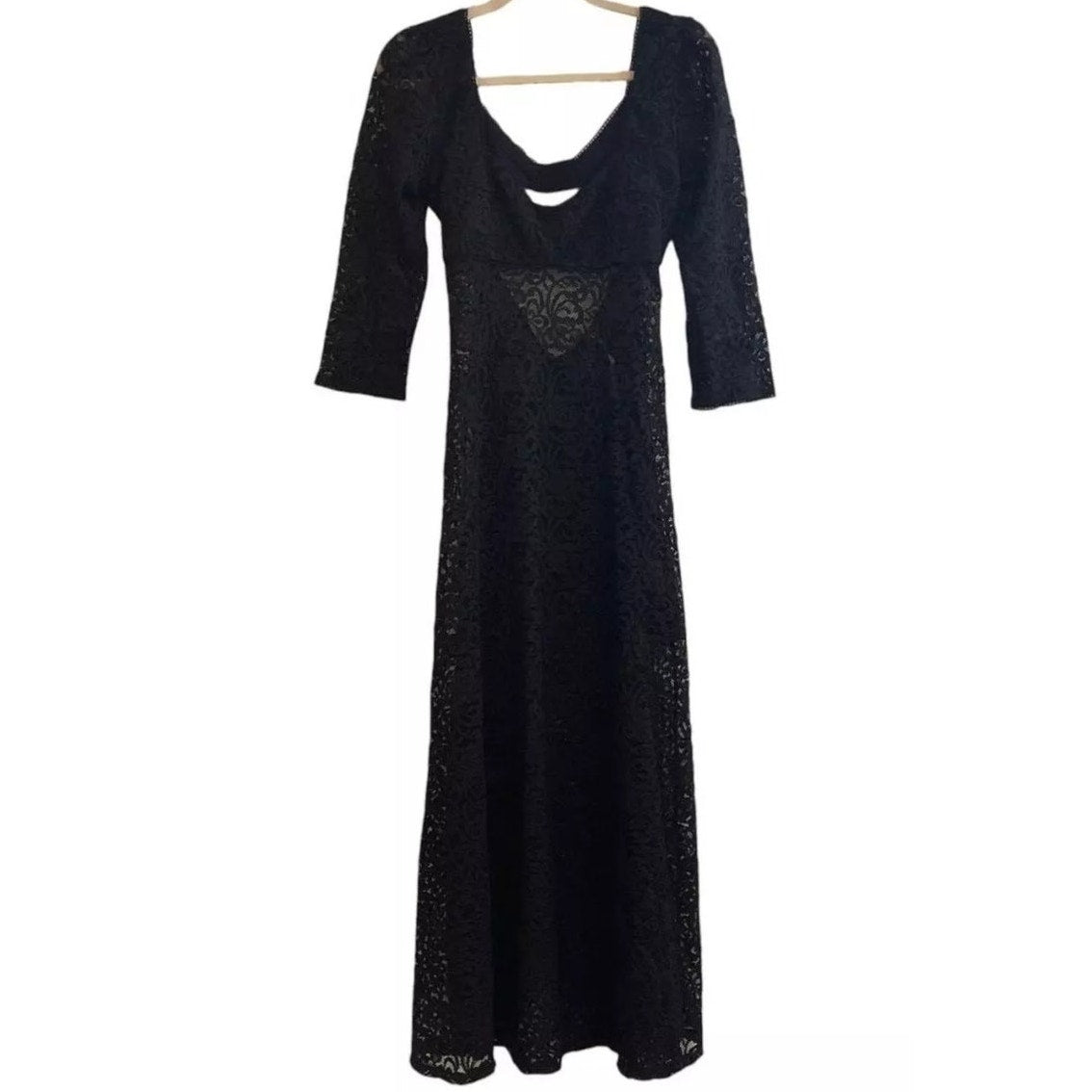 New Free People Adored Lace Maxi Dress