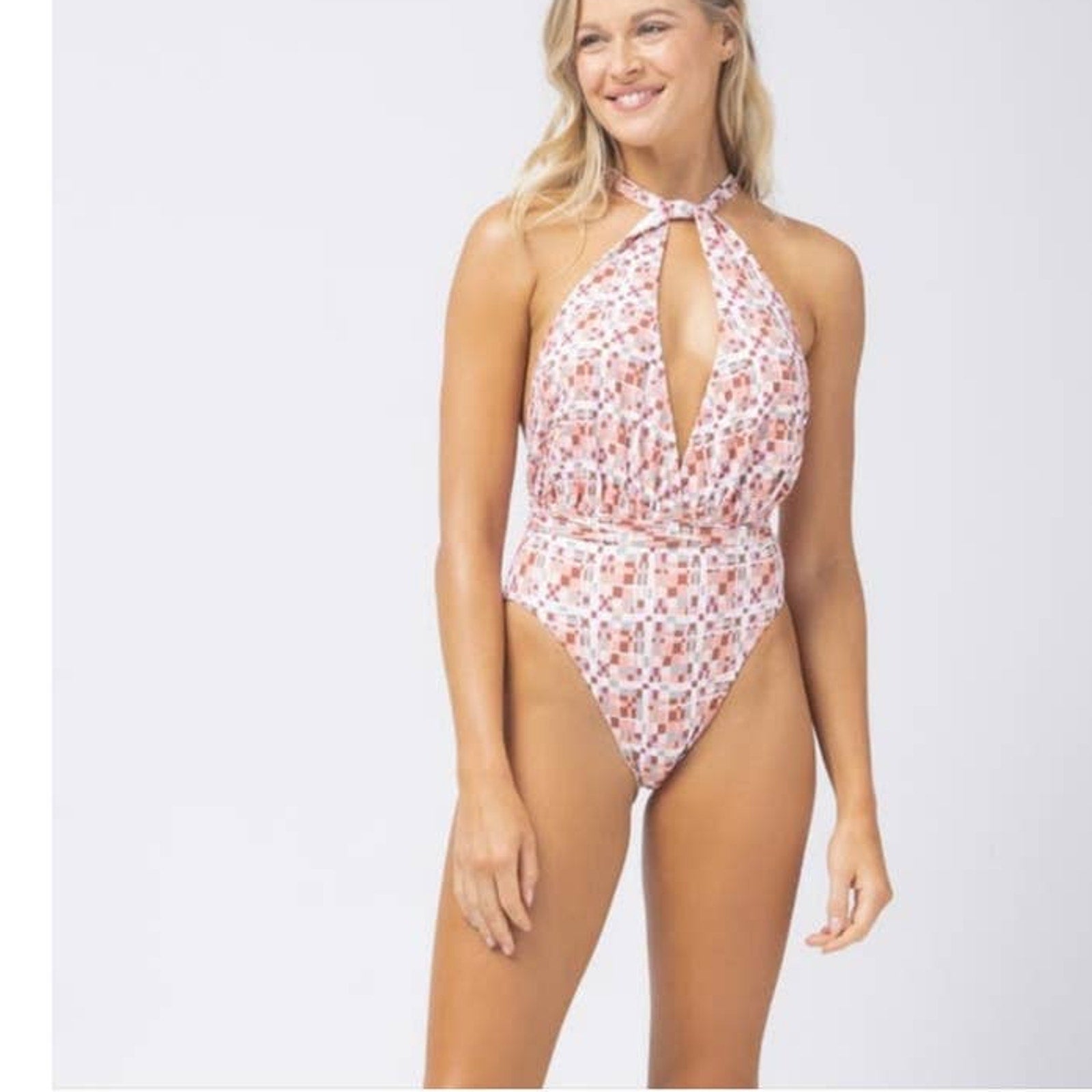 New Anthropologie L SPACE Allegra One-piece Swimsuit $198 LARGE