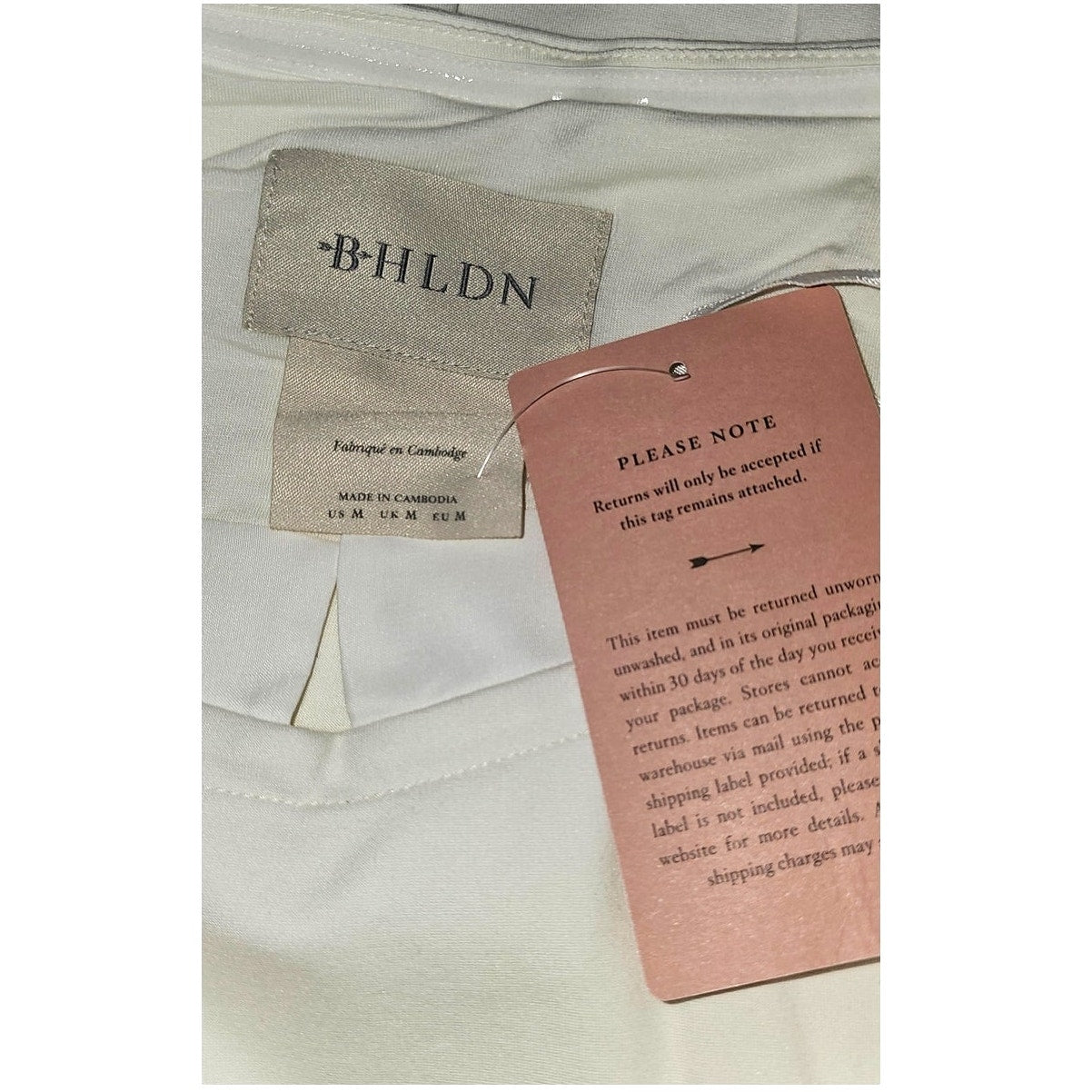 Anthropologie BHLDN Gianna Off-The-Shoulder Twofer Dress $160 MEDIUM Ivory