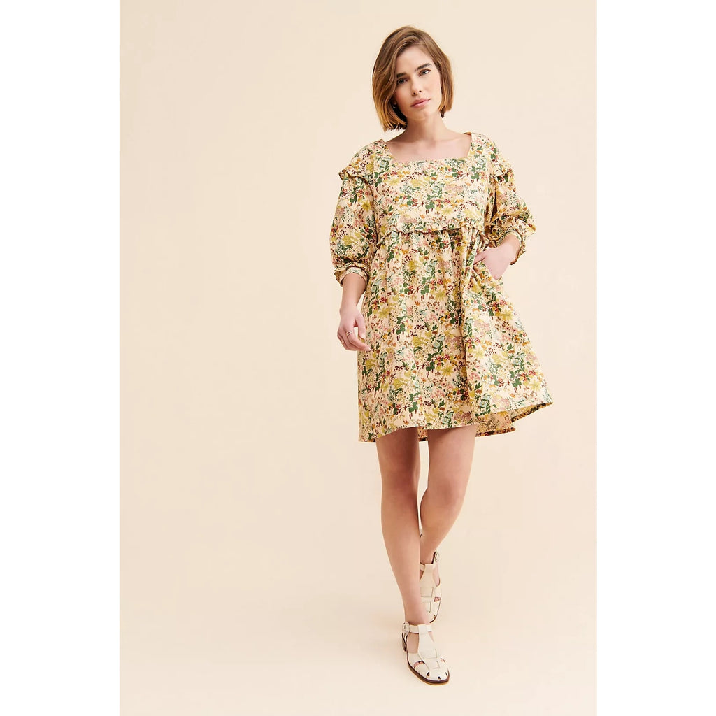 Anthropologie FREE PEOPLE Meadows Daphne Babydoll Dress $242 SIZE 4 (8/10)