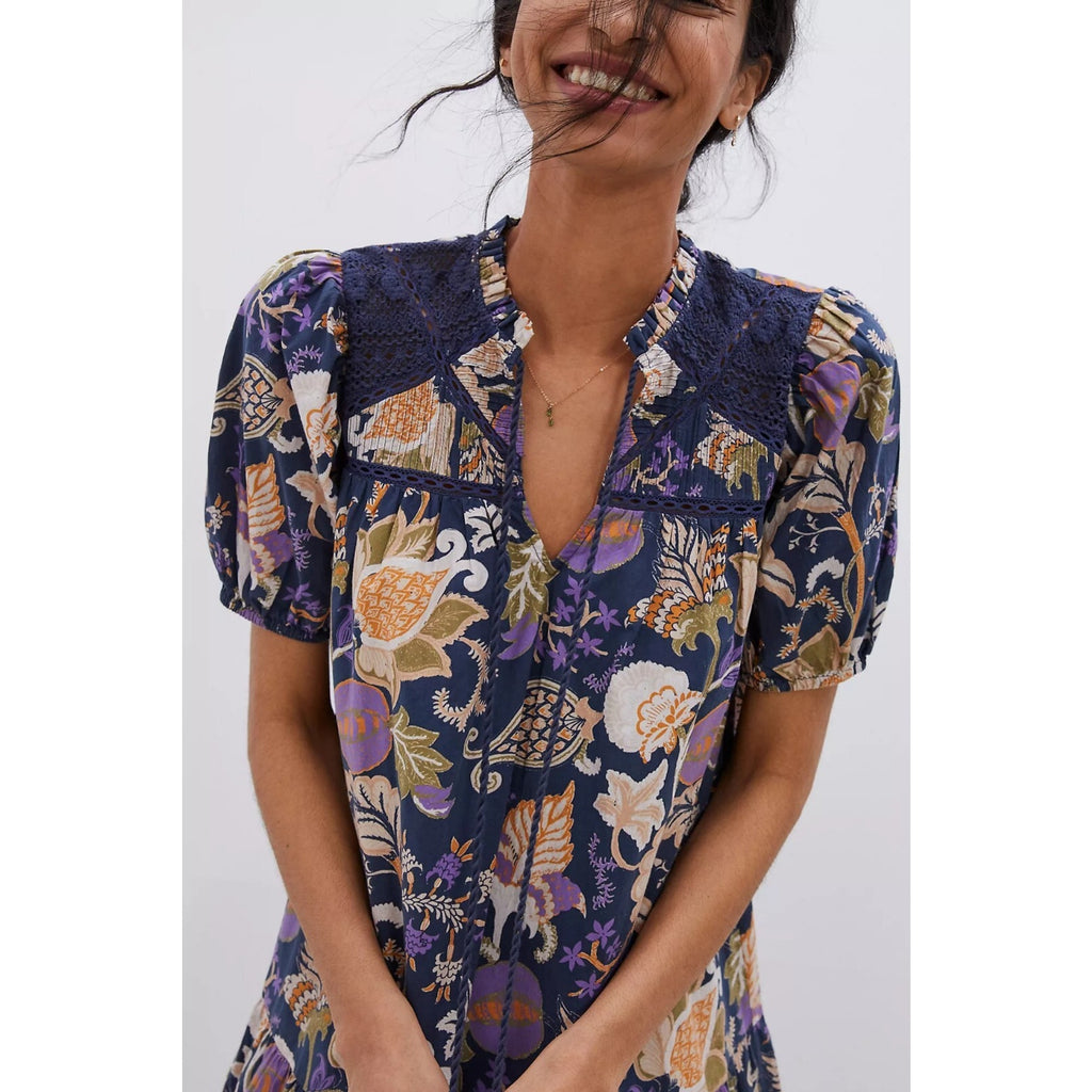 NEW Anthropologie Fiore Lace Tunic Mini Dress by Let Me Be $240 Size Small