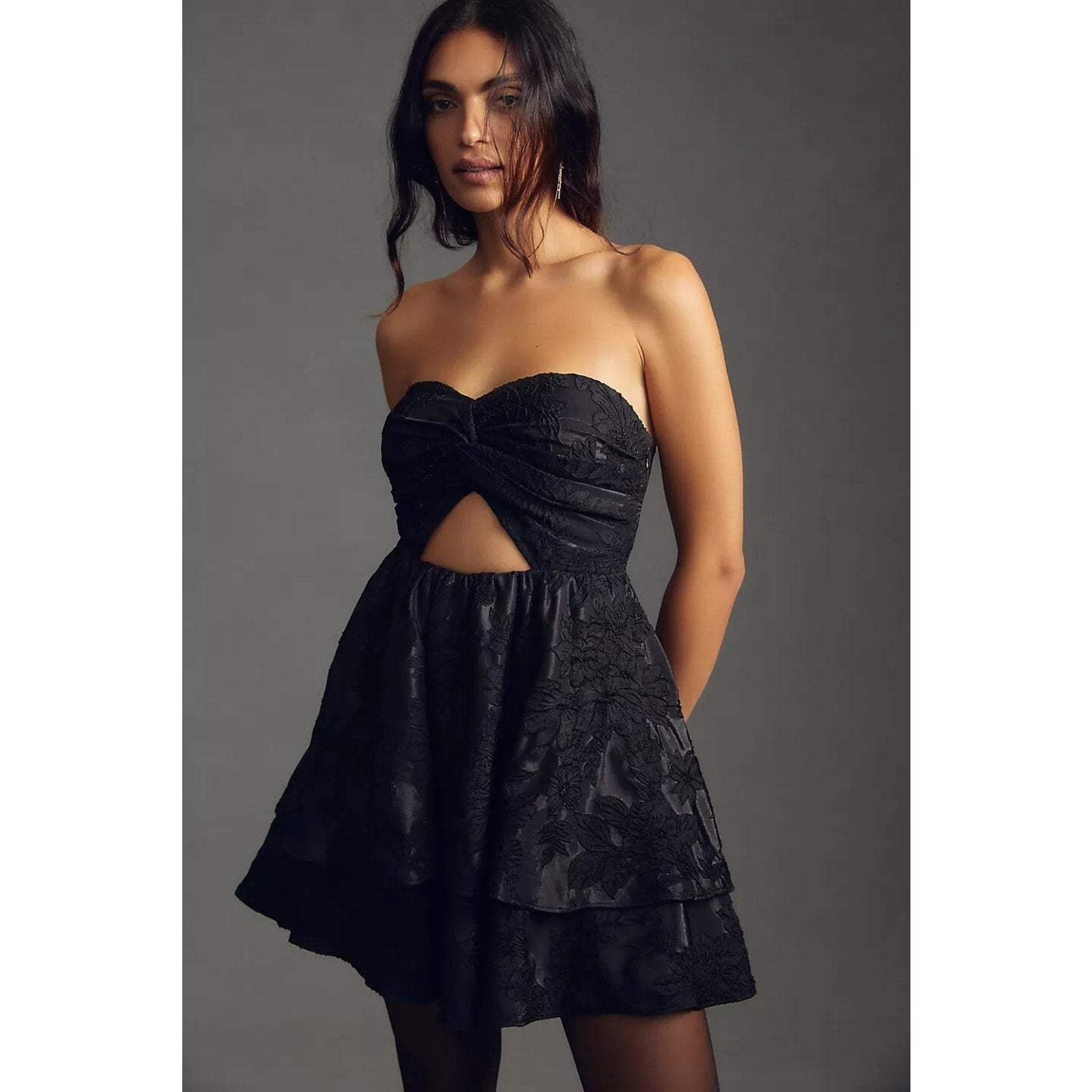 New Anthropologie Bhanuni by Jyoti Strapless Mini Dress Size 12