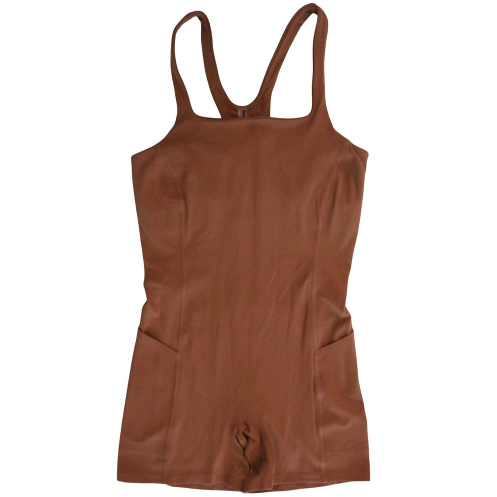New Free People FP MOVEMENT Never Better Runsie $78 MEDIUM Sequoia Athleticwear