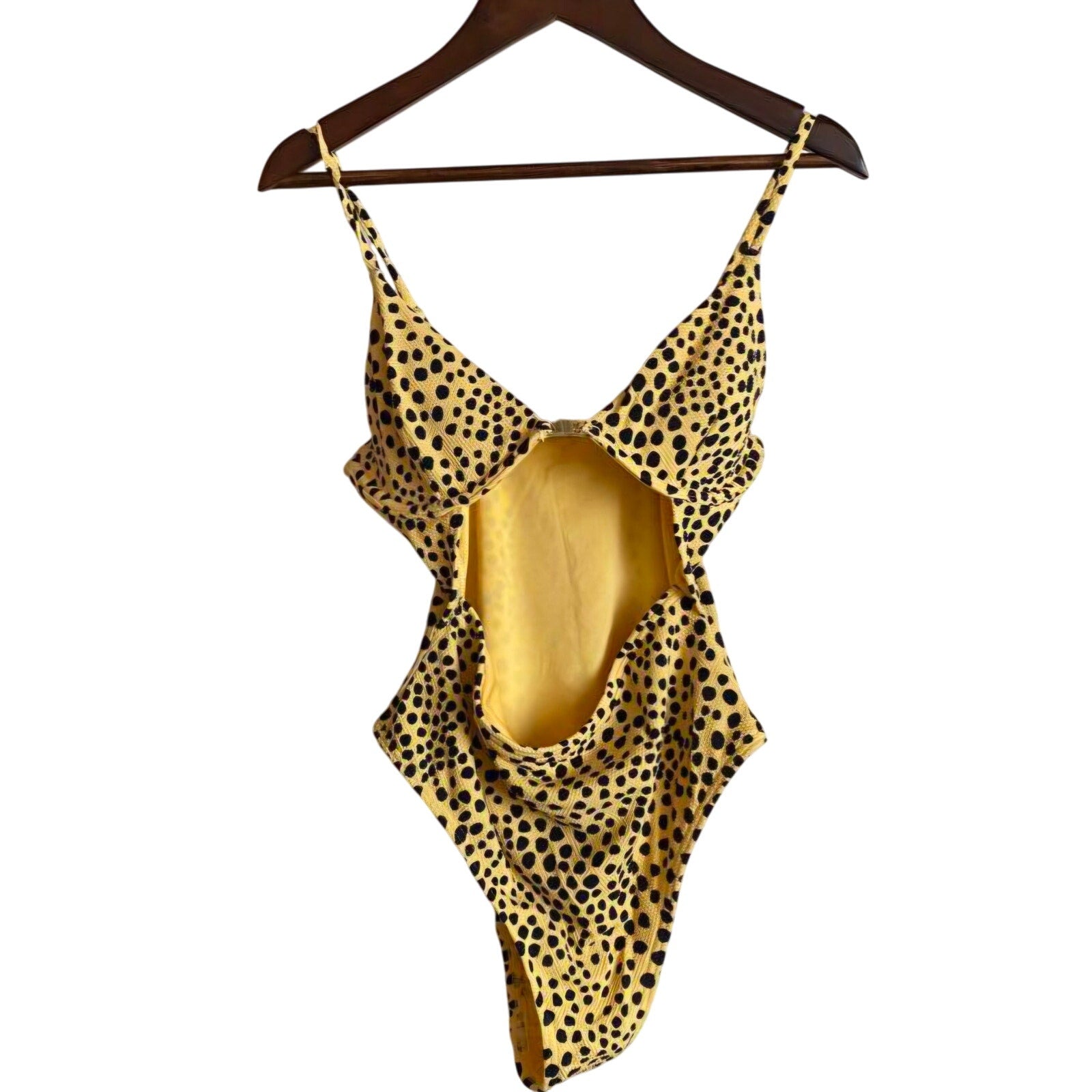 URBAN OUTFITTERS Billabong X It's Now Cool Leopard Print One-Piece Swimsuit Urban Outfitters