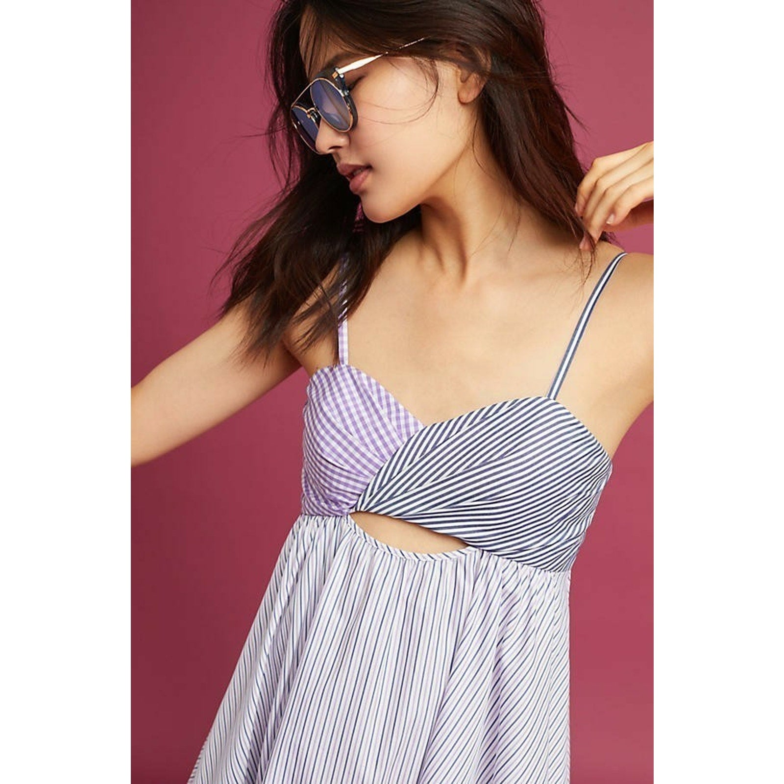 NEW Anthropologie Yarn-Dyed Dress By Petersyn $343 Size Large