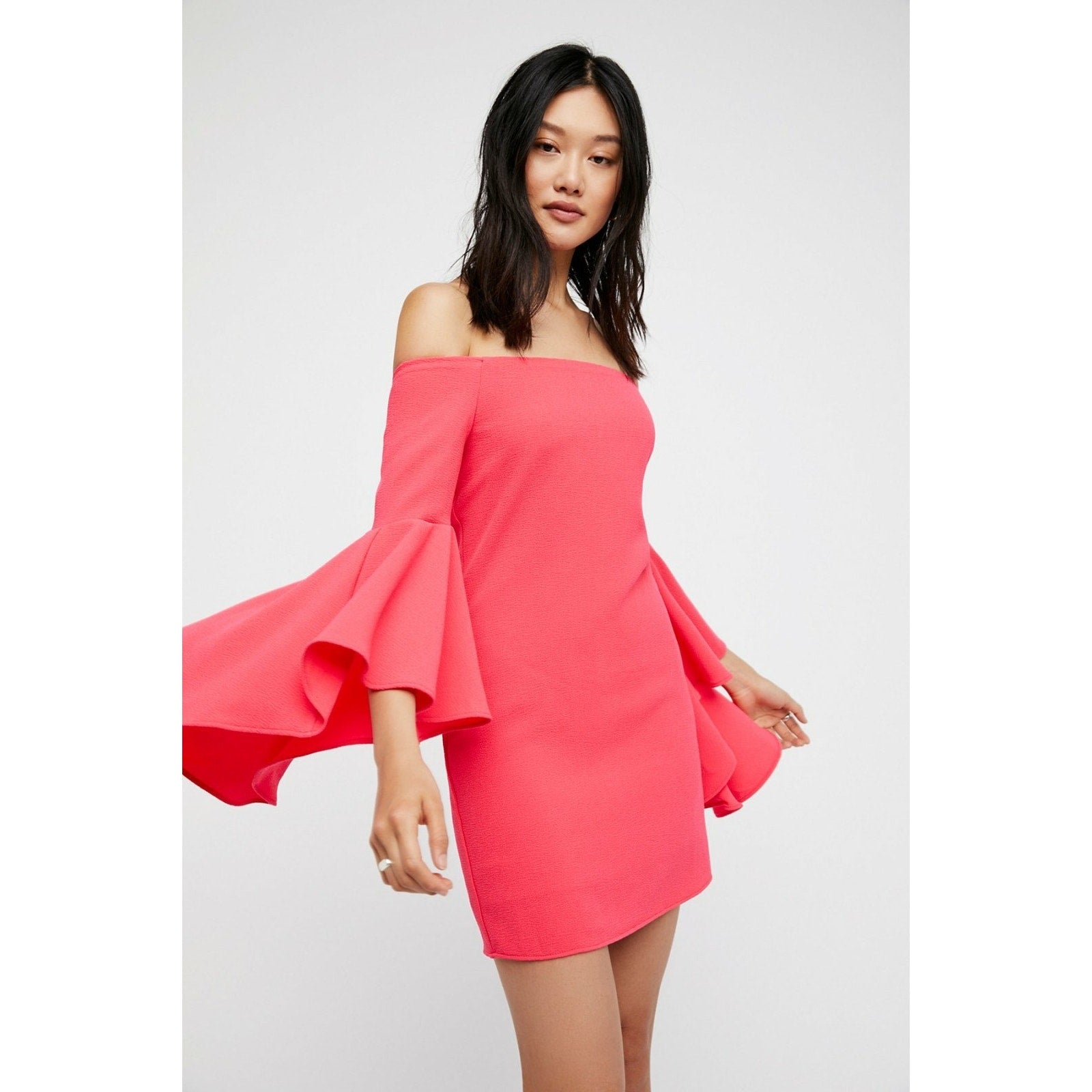NEW Free People Backstage $154 Women's Pink Let's Dance Mini Dress XS