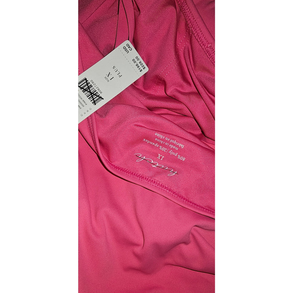 Anthropologie Hutch Dita Bow One-Piece Swimsuit PLUS 1X Pink Anthropologie