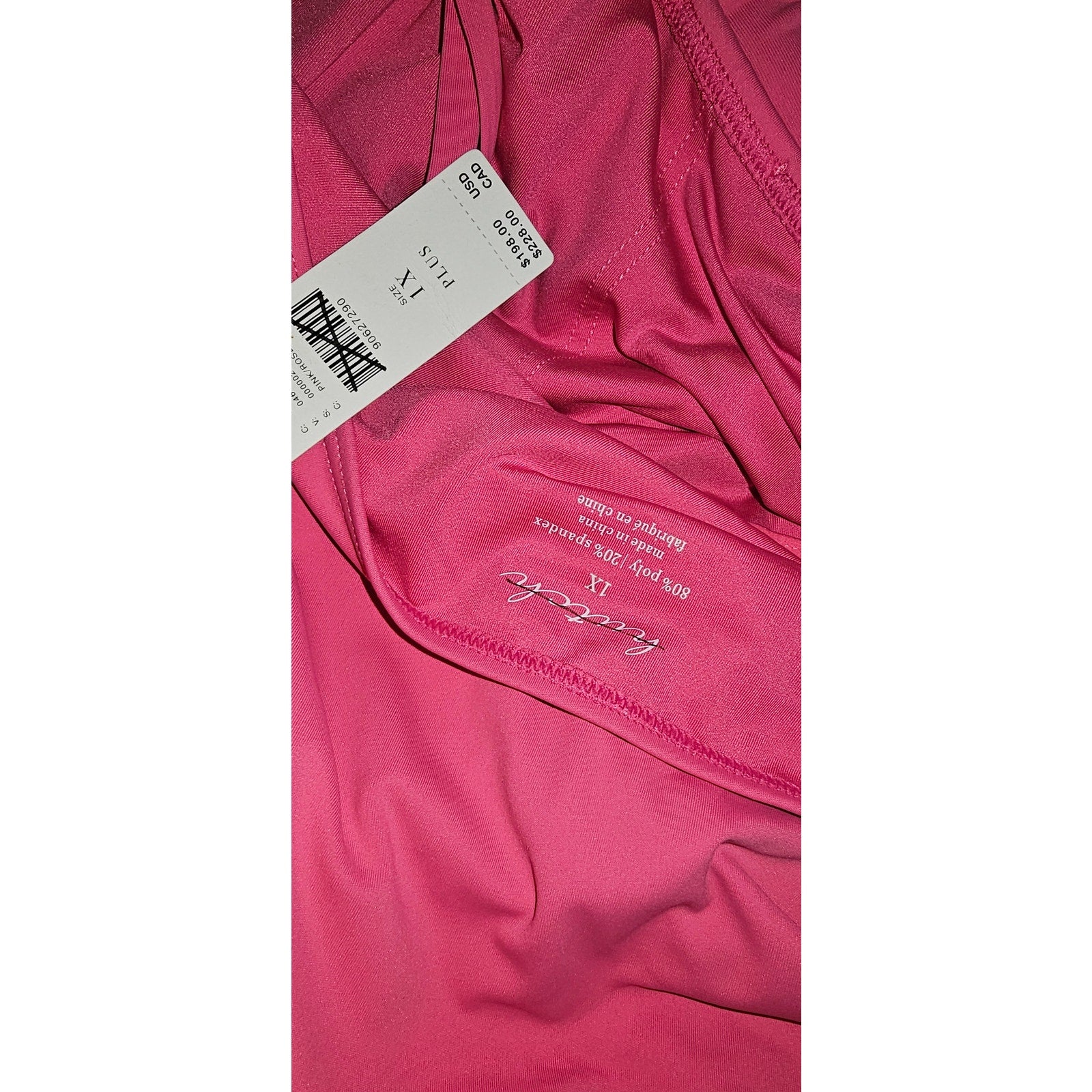 Anthropologie Hutch Dita Bow One-Piece Swimsuit PLUS 1X Pink Anthropologie