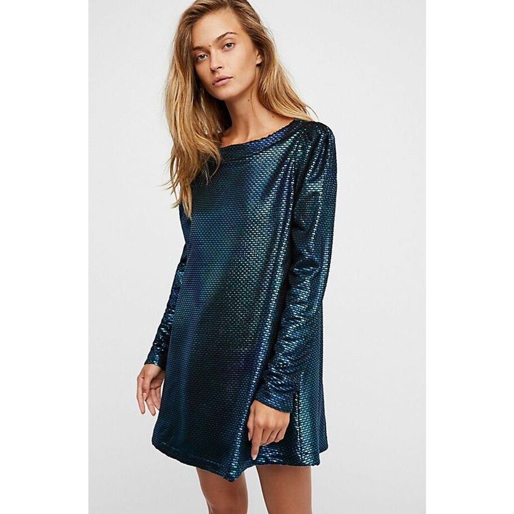 New Free People Diamonds are Forever Mini Dress $128 X-SMALL Petal Combo RARE