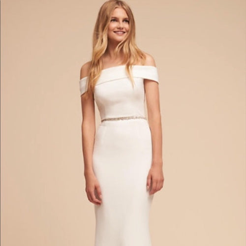 Anthropologie BHLDN Katie May Legacy Dress SIZE 18 Ivory WEDDINGS BHLDN