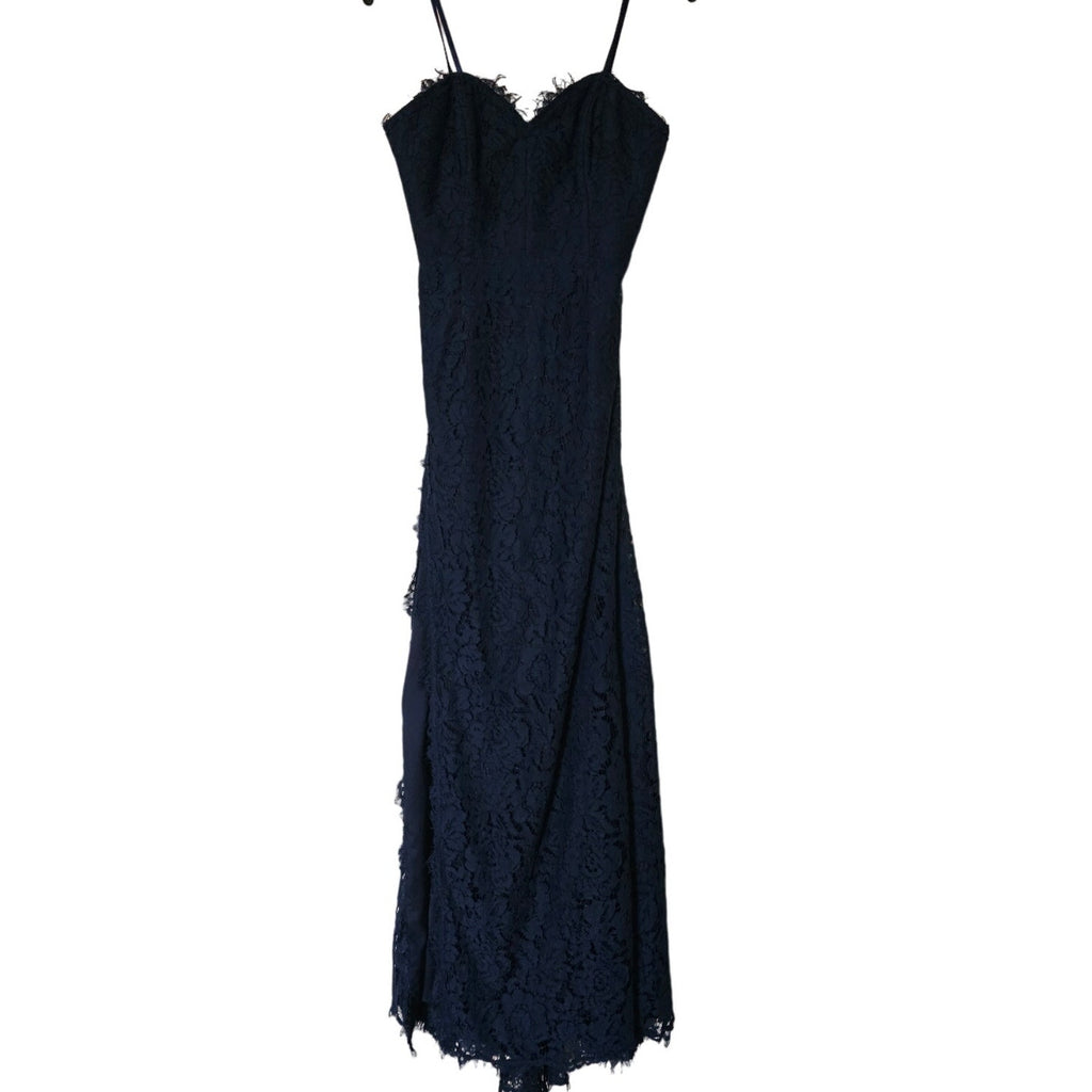 New Anthropologie BHLDN Fame and Partners Twilight Dress $329 SIZE 6 Blue