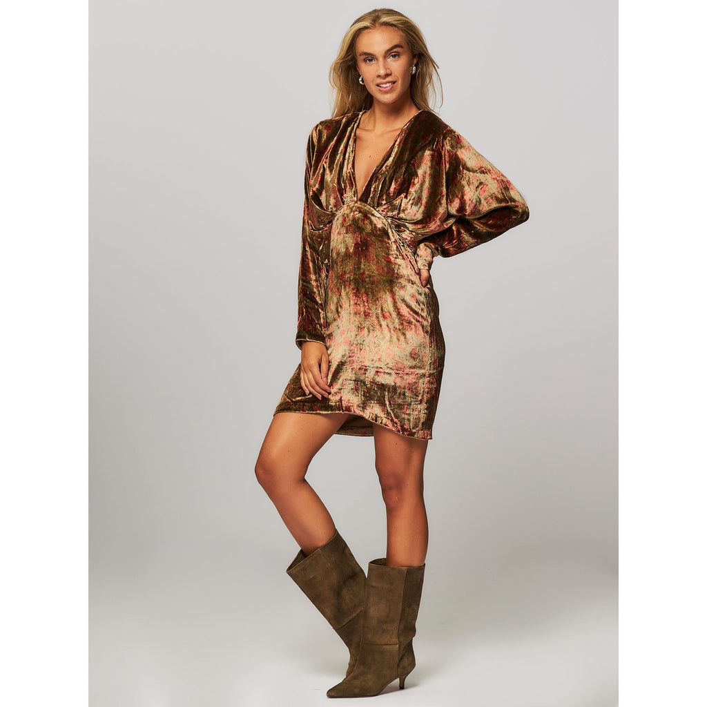 New Anthropologie Mes Demoiselles V-Neck Velvet Dress $480 SIZE 36 US 4 Floral
