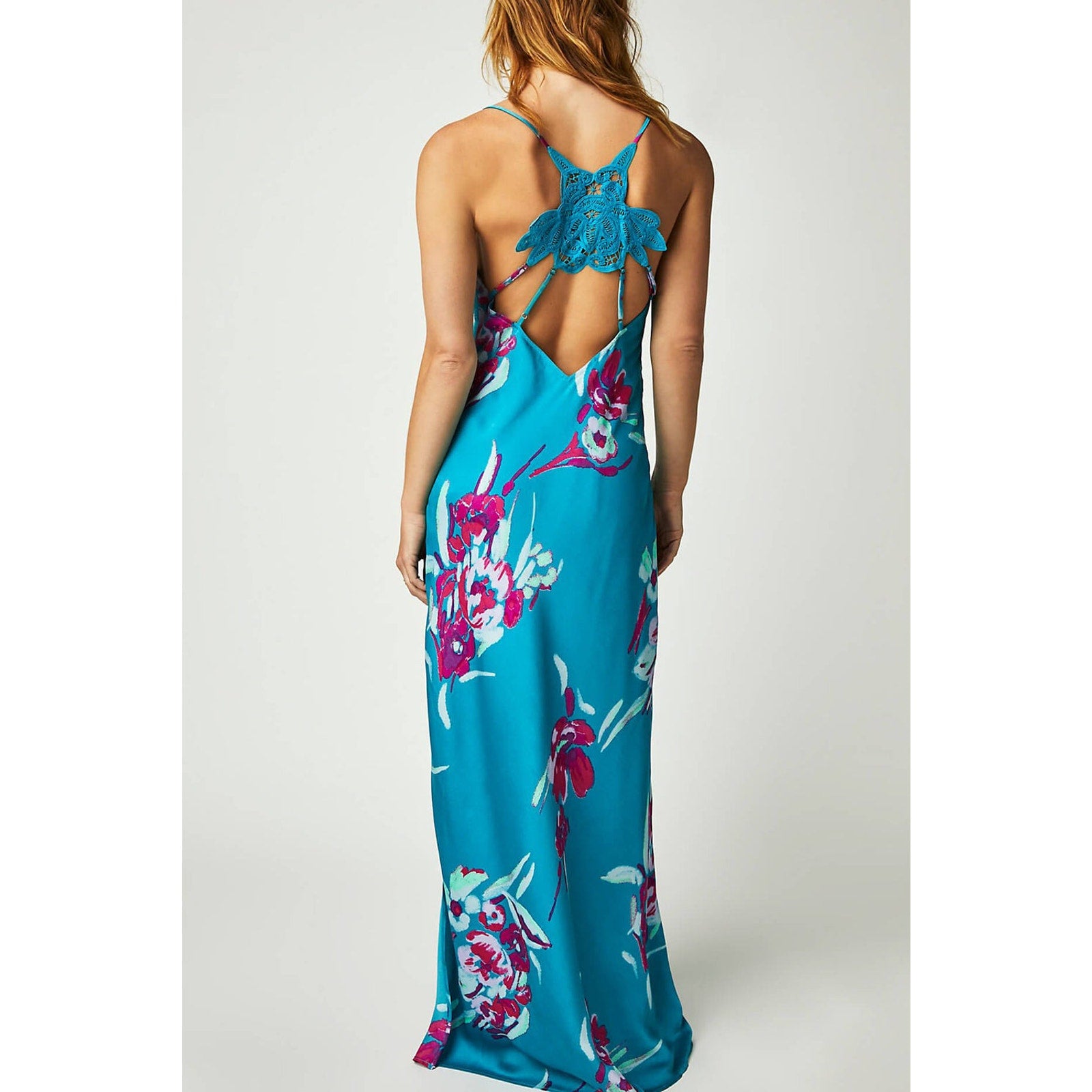 Free People Forever Yours Floral Slip Maxi Dress