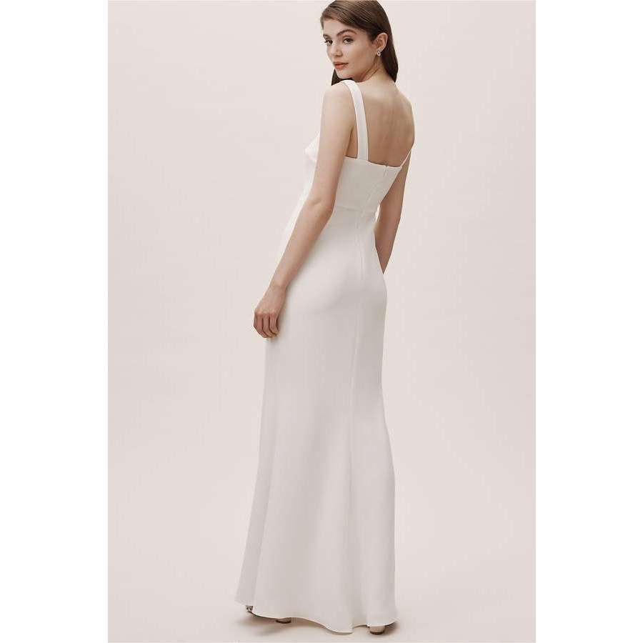Anthropologie BHLDN Adena Crepe Dress SIZE 22 Ivory Anthropologie