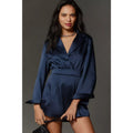 New Anthropologie x Mare Mare V-Neck Blazer Romper $188 MEDIUM Navy