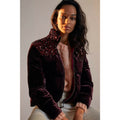 NEW Anthropologie $248 Vera Sequined Velvet Puffer Jacket Size XS