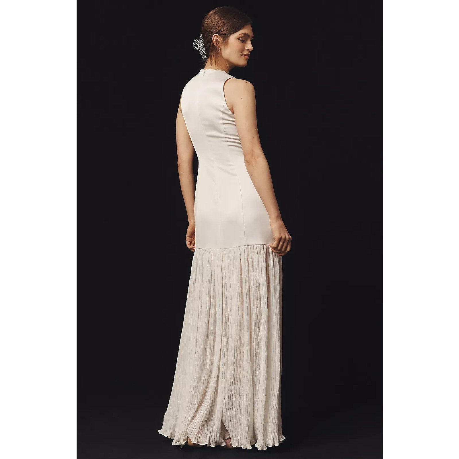 Anthropologie BHLDN ALIGNE Zane Sleeveless Sheer Skirt Maxi Dress SZ 10 Anthropologie