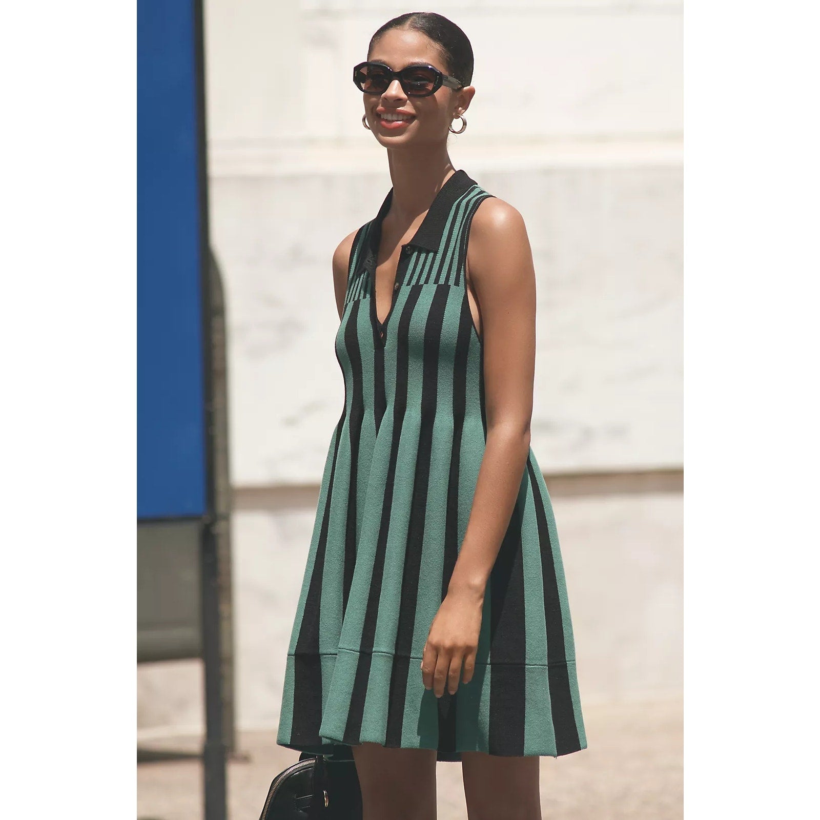 Anthropologie Maeve Sleeveless Knit Mini Swing Dress