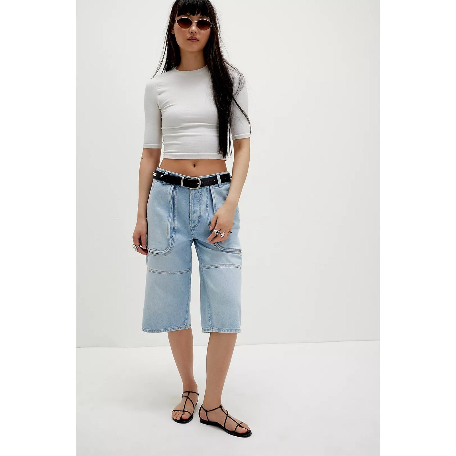 Free People Havasu Slouchy Cropped Jeans