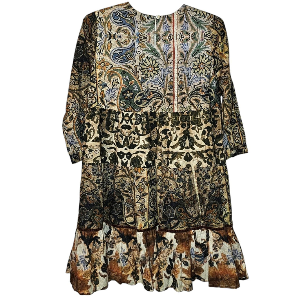 New Anthropologie Ro's Garden Rene Mini Dress $185 XS Floral Resortwear