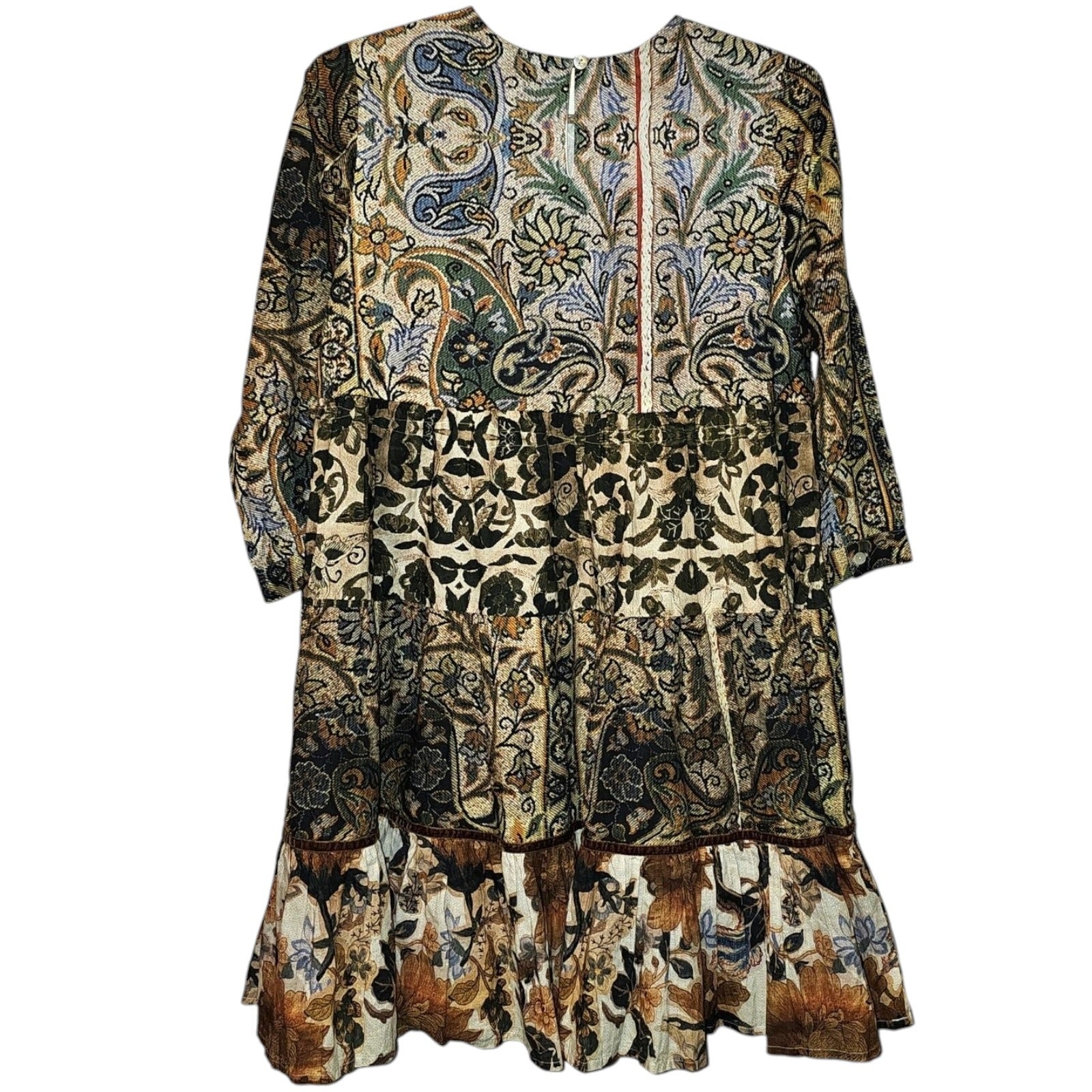 New Anthropologie Ro's Garden Rene Mini Dress $185 XS Floral Resortwear