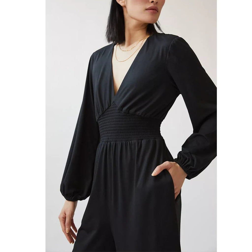 Anthropologie Hutch V-Neck Wide-Leg  Jumpsuit