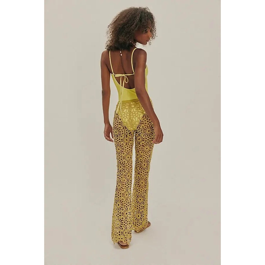 Free People Lace Boot Pants by Norma Kamali
