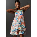 Anthropologie Maeve Sleeveless Double Bubble-Hem Mini Dress M / L Anthropologie