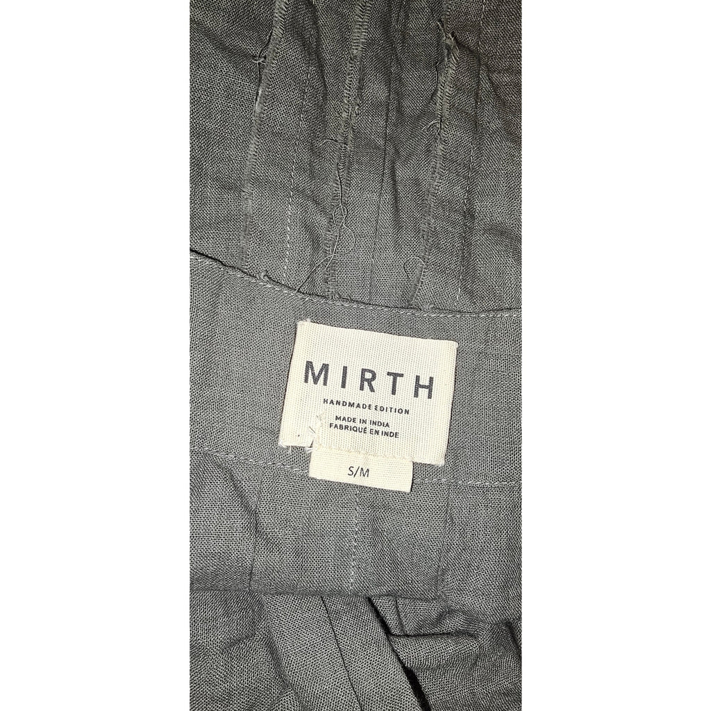 Anthropologie MIRTH Krabi Jamdani Wrap Midi Dress S/M 2-6 Gray Mirth