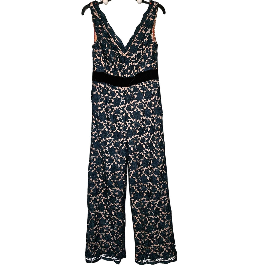 Anthropologie Monique Lace V-Neck Jumpsuit