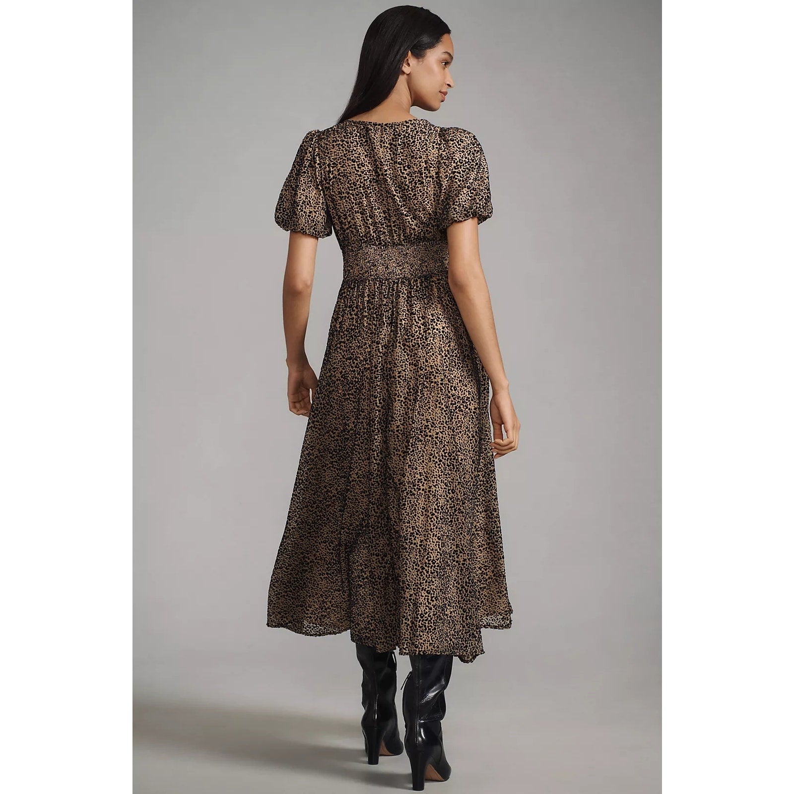 New ANTHROPOLOGIE The Katerina Button-Front Dress: Velvet Edition $230 PLUS 16W