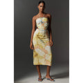 Farm Rio Anthropologie Floral Printed Linen Blend Halter Midi Dress XL FARM Rio for Anthropologie