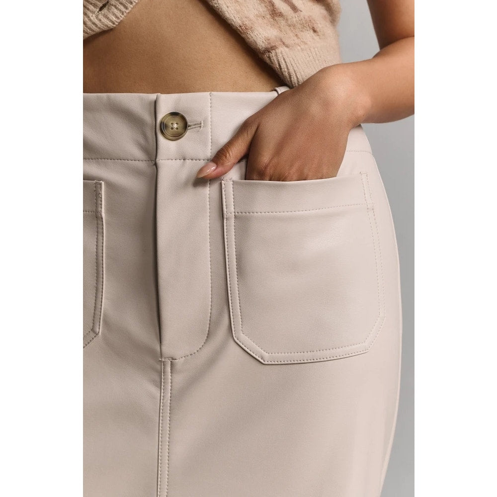 Anthropologie The Colette Faux-Leather Maxi Skirt