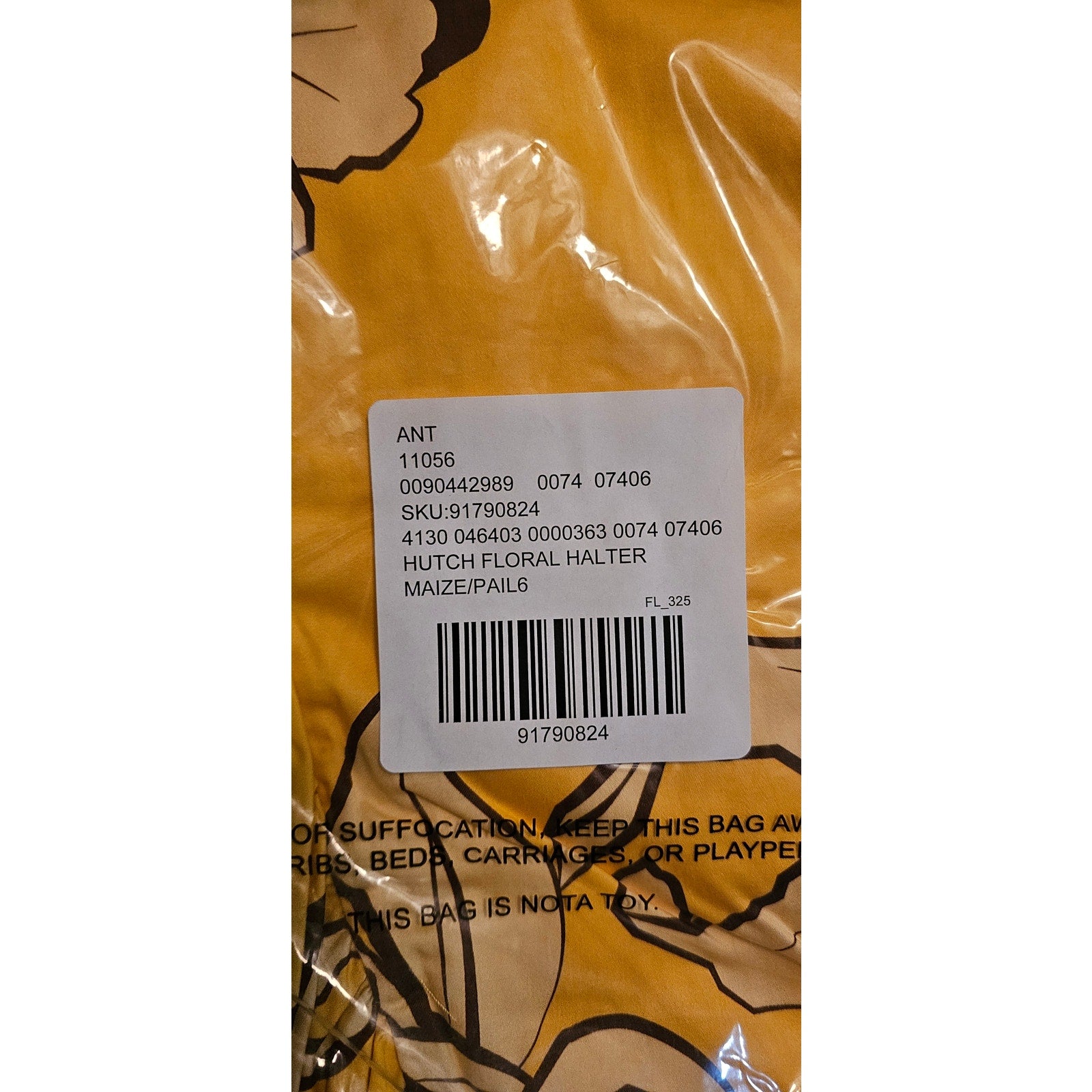 Anthropologie Hutch Floral Halter Maxi Dress $298 SIZE 6 Maize