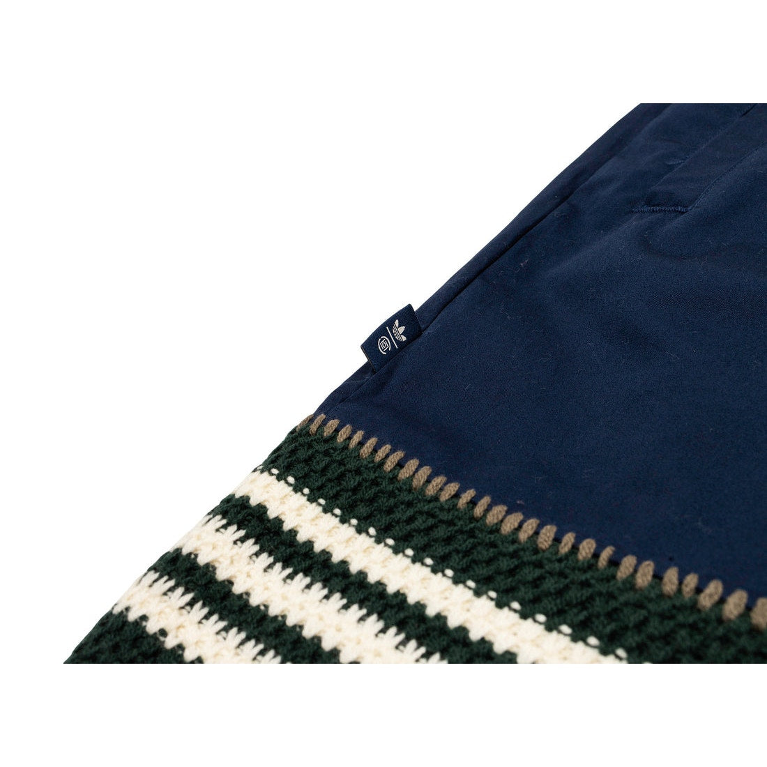Adidas x Clot Woven Shorts Medium Night Indigo Crochet Trim Unisex adidas