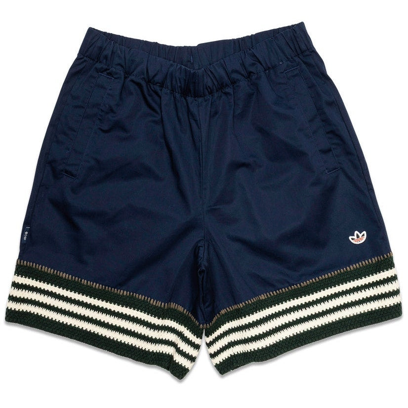 Adidas x Clot Woven Shorts Medium Night Indigo Crochet Trim Unisex adidas