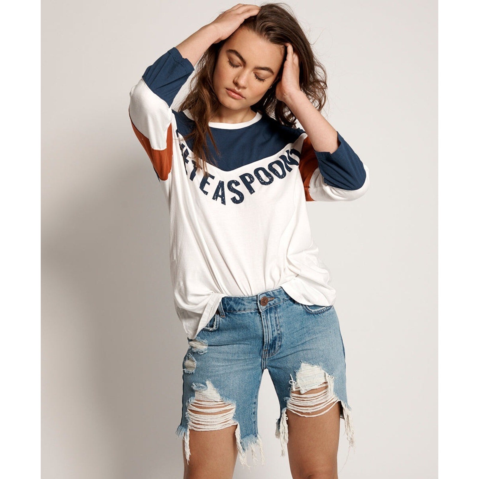 New Free People Pacifica Stevies Long Length Boyfriend Denim Shorts $114 Sz 26