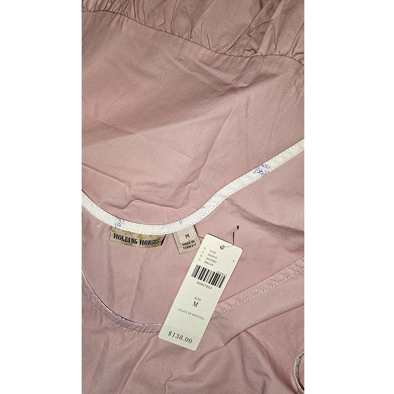 Anthropologie Blushed Poplin Swing Dress